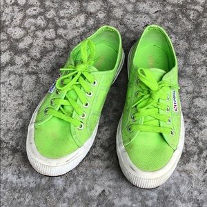 green superga shoes
